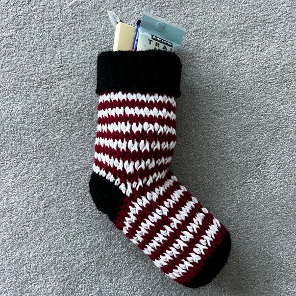 Hand Crocheted Traditional Christmas Stockings With Customizable Name Tag! - Picture 15 of 17